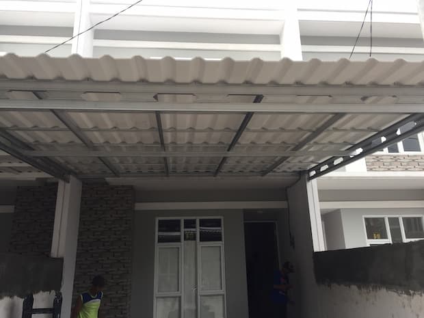 Canopy Baja Ringan dan Atap  Upvc  Rooftuff Poris Centrum 